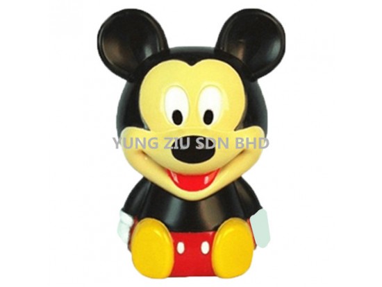 H6016010#MICKEY PLASTIC PIGGY BANK